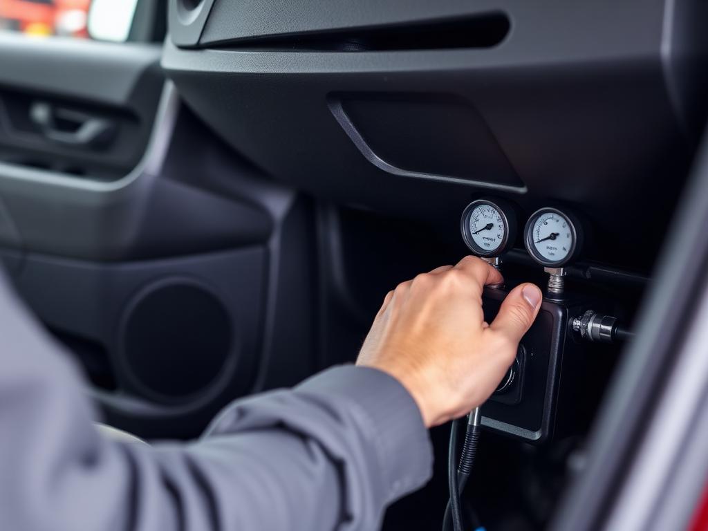 Car AC system service