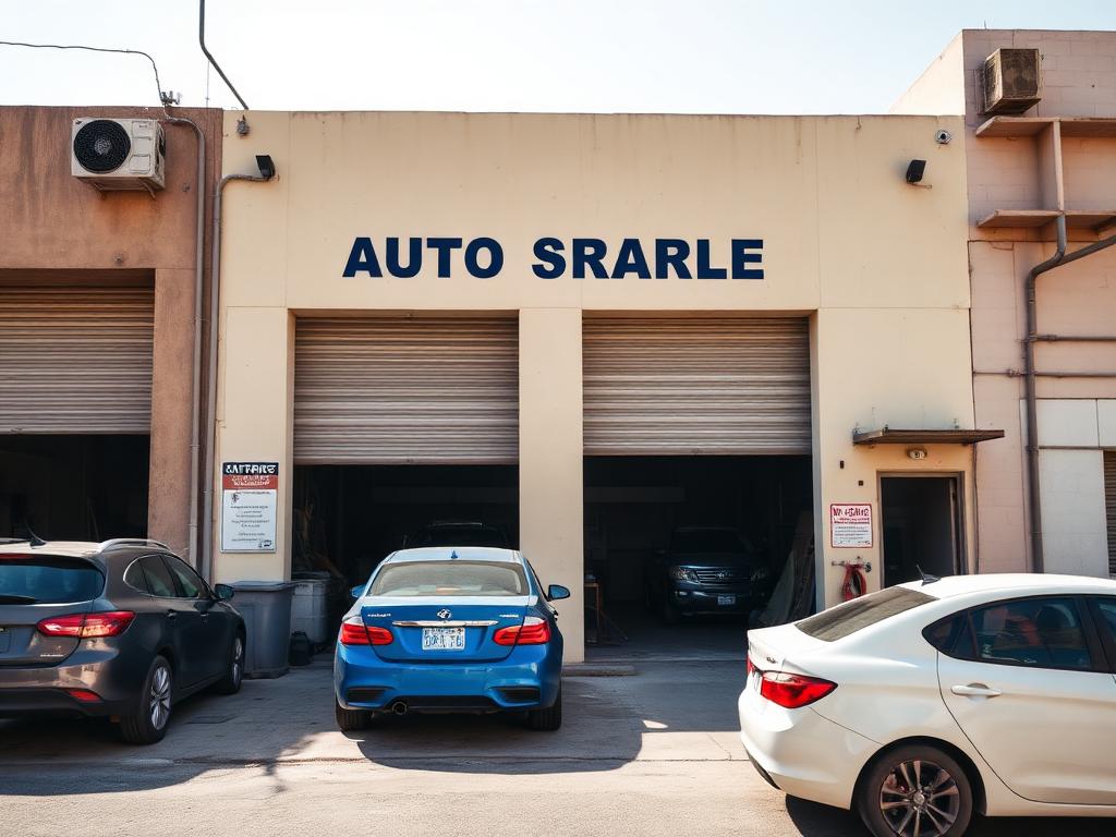 Amal Jassem Auto Services garage exterior in Umm Ramool