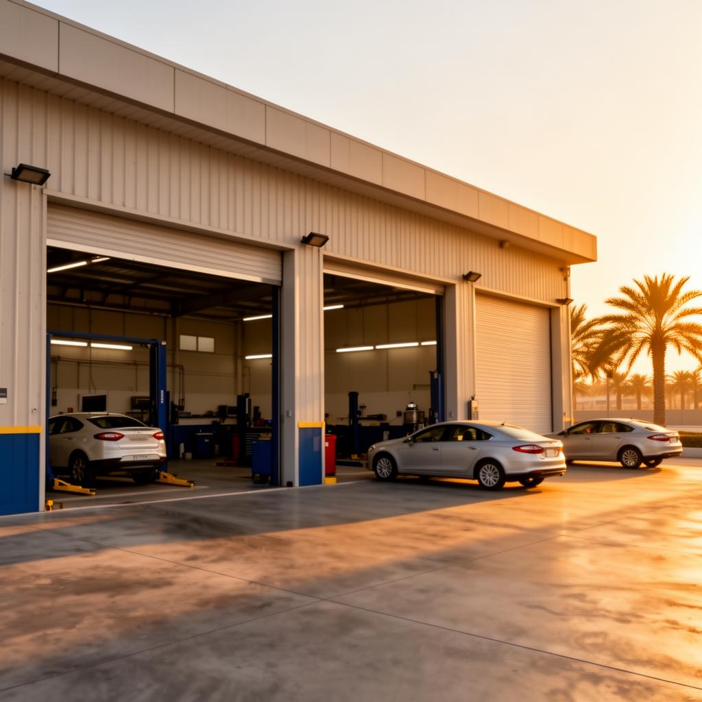 Workshop exterior in Umm Ramool, Dubai