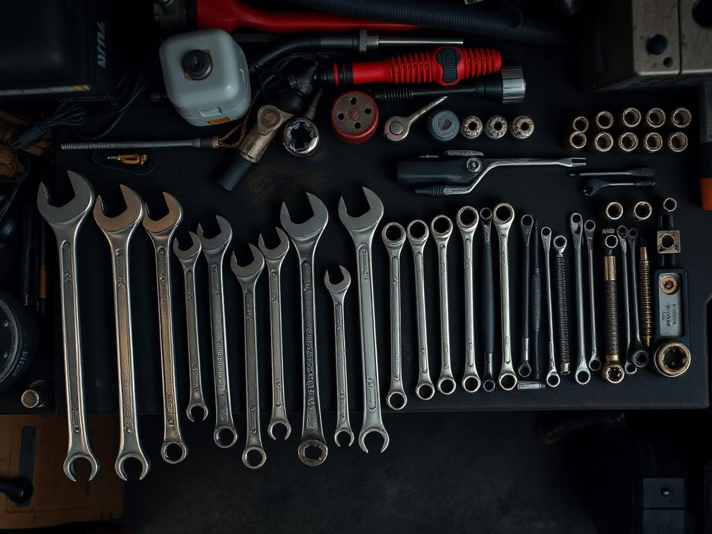 Organized mechanic tools